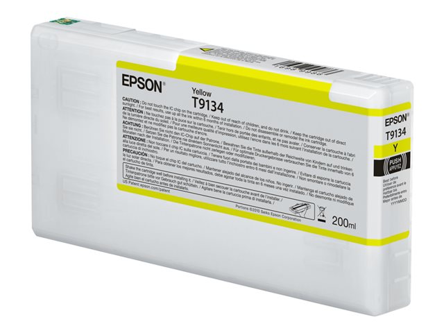 Epson T9134 - 200 ml - yellow - original - ink cartridge - for SureColor P5000, SC-P5000, SC-P5000 STD Spectro, SC-P5000 Violet, SC-P5000 Violet Spectro