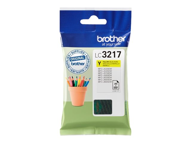Brother LC3217Y - Yellow - original - ink cartridge - for INKvestment Business Smart Plus MFC-J5930, INKvestment Business Smart Pro MFC-J6935