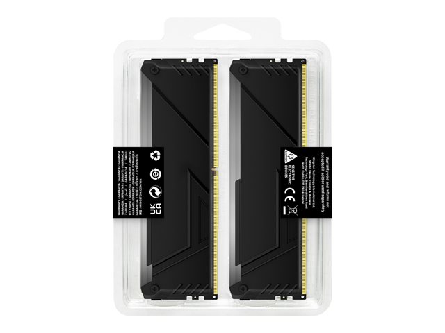Kingston FURY Beast RGB - DDR4 - kit - 64 GB: 2 x 32 GB - DIMM 288-pin - 2666 MHz - CL16 - 1.2 V - unbuffered - non-ECC - black