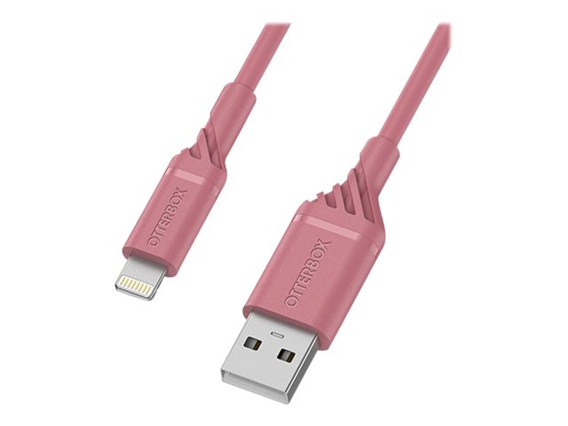 OtterBox Standard - Lightning cable - USB male to Lightning male - 1 m - mauve rose