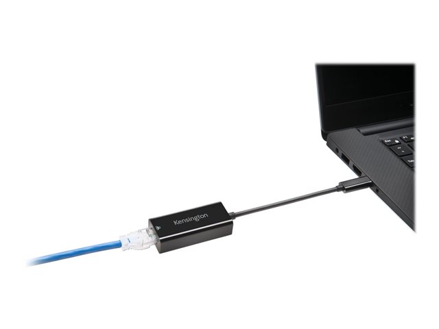 Kensington CA1100E USB-C to Ethernet Adapter - Network adapter - USB-C 3.1 - Gigabit Ethernet x 1