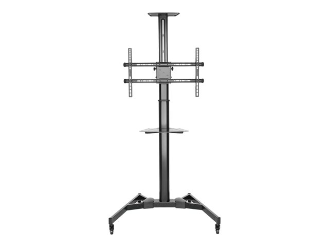 TV floor stand with shelf and camera