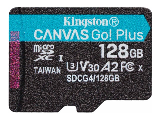 128GB microSDXC Canvas Go Plus Gen4 200R A2 U3 Single Pack w/o ADP