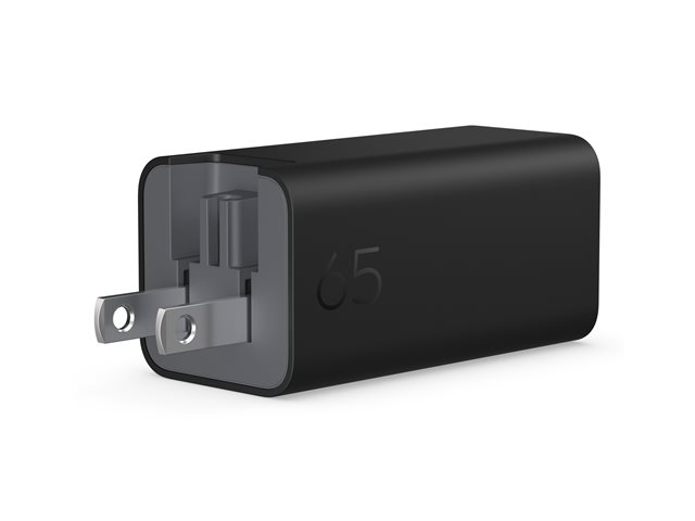HP GaN Wall Charger - USB-C power adapter - AC 115/230 V - 65 watt - Europe - black