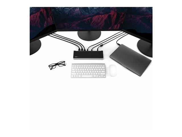 StarTech.com USB-C Dock, 4K Triple Monitor USB Type-C Docking Station with Dual DisplayPort & HDMI, 100W Power Delivery + Charging, USB 3.0/3.1 Gen 1 Hub (1x USB-C + 4x USB-A) w/ Ethernet - 100W PD Laptop Dock (DK30CH2DEPUE) - Docking station - USB-C - HDMI, DP - 1GbE - 100 Watt - TAA Compliant