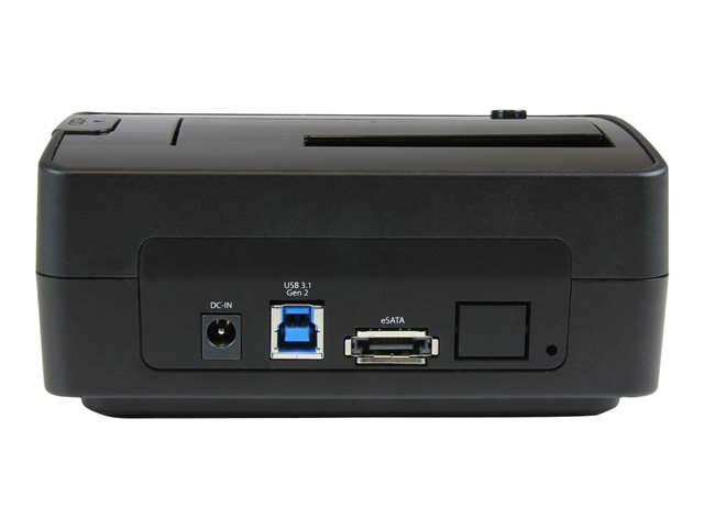 StarTech.com USB 3.1/eSATA Drive Docking Station for 2.5\"/3.5\" SATA Drives - External USB 3.1 (10Gbps) Hard Drive Dock w/ UASP (SDOCKU313E) - HDD docking station - bays: 1 - 2.5\", 3.5\" - SATA 6Gb/s - eSATA, USB 3.1 (Gen 2) - black