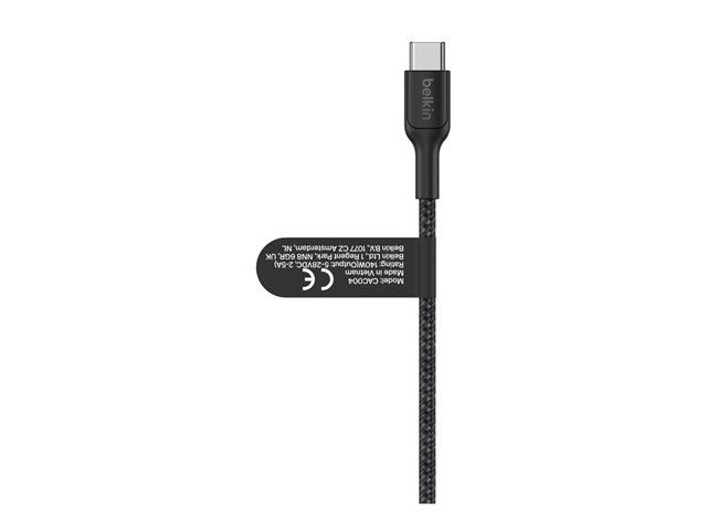 BoostCharge Pro 140W Dual USB-C Cable, 1.5m, Black