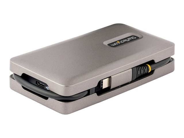 StarTech.com USB-C Multiport Adapter, 4K 60Hz HDMI 2.0b, HDR, USB 3.2 Gen 2 10Gbps Hub (2xUSB-C, 1xUSB-A), 100W PD Pass-Through, Mini Travel Dock, 12\"/30cm Cable, Laptop Docking Station - Docking station - USB-C 3.2 Gen 2 / Thunderbolt 3 / Thunderbolt 4 - HDMI - 1GbE - 15 Watt