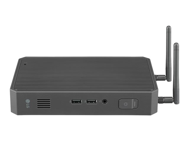 LG CQ601N-6P - Thin client - USFF 1 x Pentium Silver N6005 / up to 3.3 GHz - RAM 8 GB - flash - eMMC 16 GB - UHD Graphics - Gigabit Ethernet, IEEE 802.11ax (Wi-Fi 6) - no OS - monitor: none