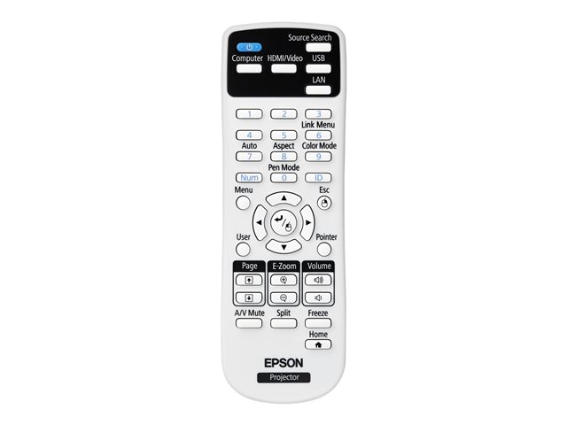 Epson EB-695Wi - 3LCD projector - 3500 lumens (white) - 3500 lumens (colour) - WXGA (1280 x 800) - 16:10 - 720p - LAN - grey, white