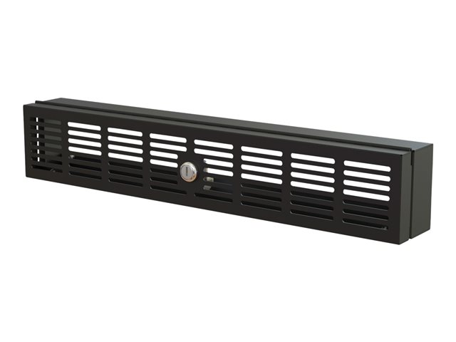 StarTech.com 2U Rack Mount Security Cover, Hinged Locking Rack Panel/ Cage/Door for Physical Security/ Access Control of 19\" Server Rack & Network Cabinet, Assembled with Mounting Hardware - 2U Security Cover (RKSECLK2U) - Rack security cover - black - 2U - 19\"