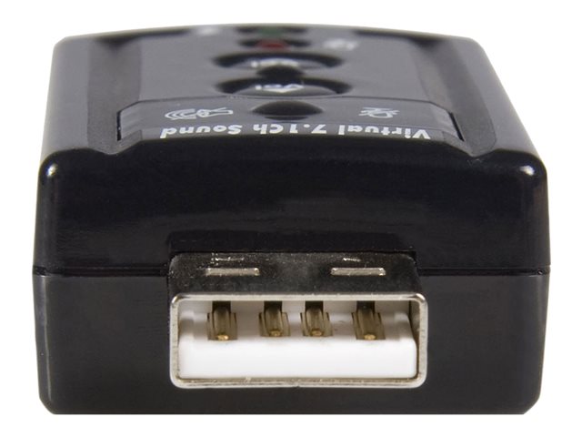 StarTech.com Virtual 7.1 USB Stereo Audio Adapter External Sound Card - Sound card - stereo - USB 2.0 - ICUSBAUDIO7 - Sound card - stereo - USB 2.0 - for P/N: MU15MMS, MU6MMS