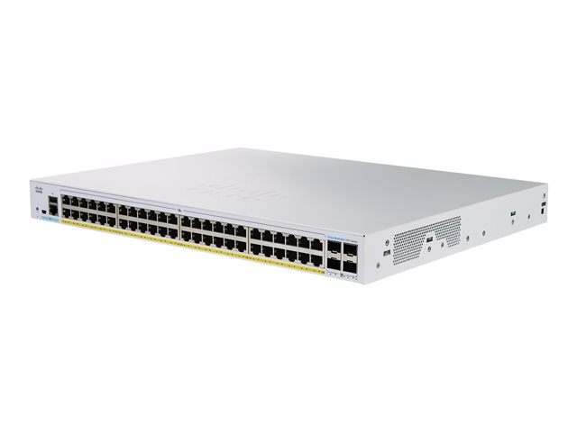 Cisco Business 350 Series CBS350-48FP-4G - Switch - L3 - Managed - 48 x 10/100/1000 (PoE+) + 4 x Gigabit SFP - rack-mountable - PoE+ (740 W)