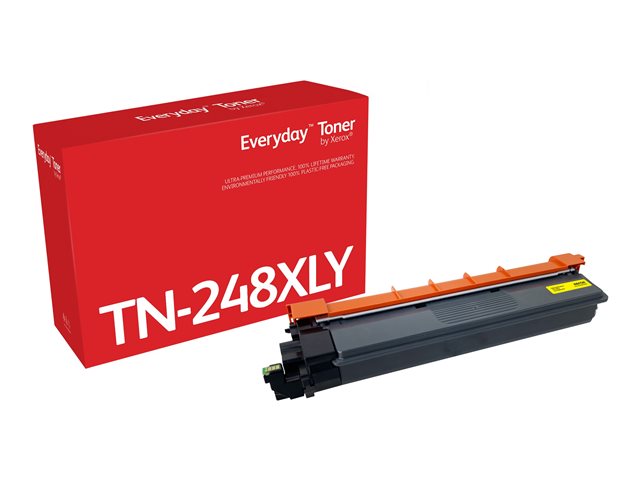 Everyday - High Yield - yellow - compatible - box - toner cartridge (alternative for: Brother TN-248XLY) - Green World Alliance return programme - for Brother DCP-L3520, L3560, HL-L3220, L3240, L8230, L8240, MFC-L3740, L3760, L8340, L8390