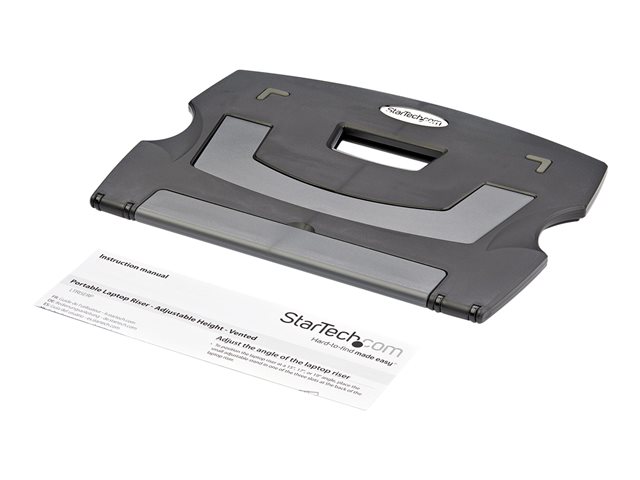 StarTech.com Portable Laptop Stand - Adjustable Laptop Stand - Ergonomic Laptop Desk Stand - Laptop Riser for Desk (LTRISERP) - Notebook / tablet stand - desktop - 9\" - 13\"