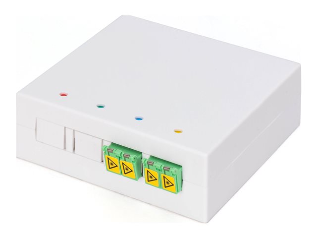 FTTH Outlet with 2x LC (APC) DX adapter