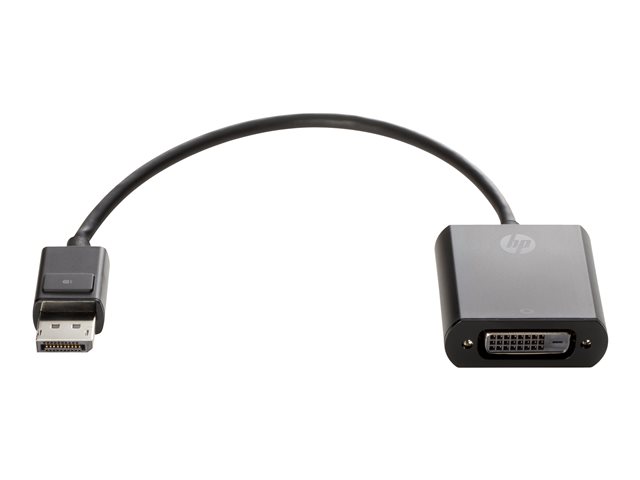 HP DisplayPort to DVI-D Adapter - DisplayPort adapter - single link - DisplayPort (M) to DVI-D (F) - 19 cm - latched