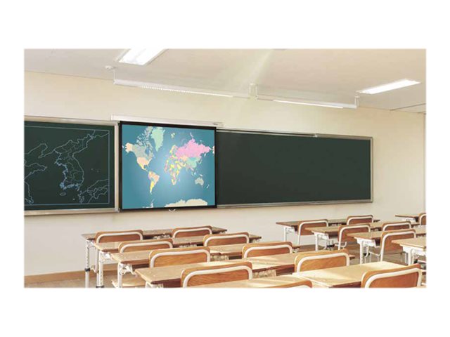 Optoma PMG+ - Projection screen - ceiling mountable, wall mountable - 109\" (277 cm) - 16:10 - Matte White