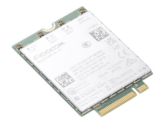 Fibocom L860-GL-16 - Wireless cellular modem - 4G LTE - M.2 Card - for ThinkPad X1 Nano Gen 2 21E8, 21E9, X1 Yoga Gen 7 21CD, 21CE