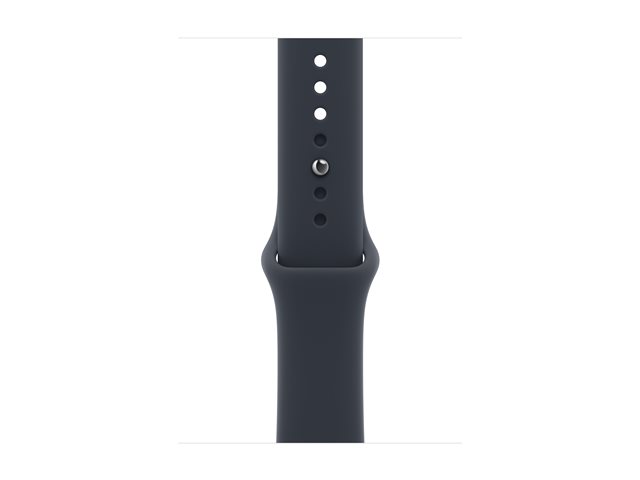 Apple Watch Series 12 GPS + Cellular 46mm Natural Titanium Case with Navy Blue Sport Band - S/M