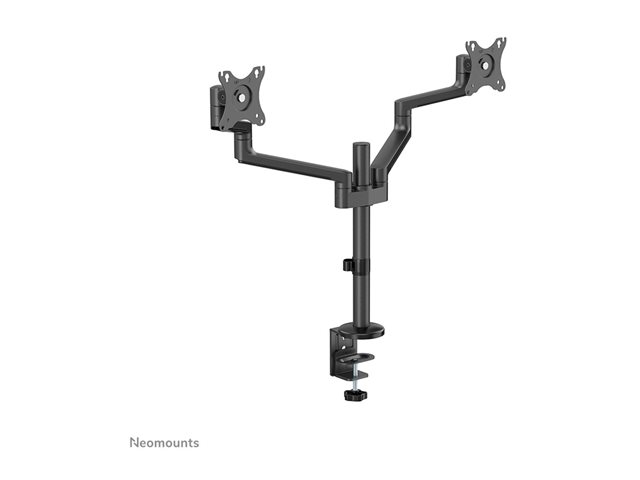 Neomounts DS60-425BL2 - Mounting kit (articulating arm) - full-motion - for 2 monitors - steel - black - screen size: 17\"-27\" - desk-mountable