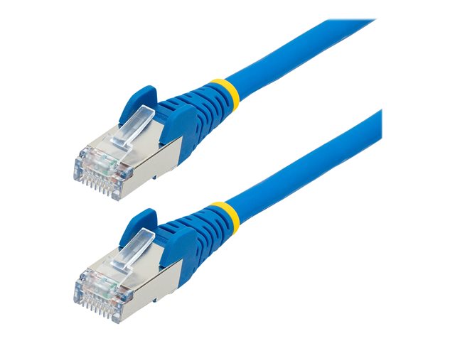 StarTech.com 10m CAT6a Ethernet Cable - Blue - Low Smoke Zero Halogen (LSZH) - 10GbE 500MHz 100W PoE++ Snagless RJ-45 w/Strain Reliefs S/FTP Network Patch Cord - Patch cable - RJ-45 (M) to RJ-45 (M) - 10 m - S/FTP - CAT 6a - IEEE 802.3bt - snagless, stranded, molded, halogen-free - blue