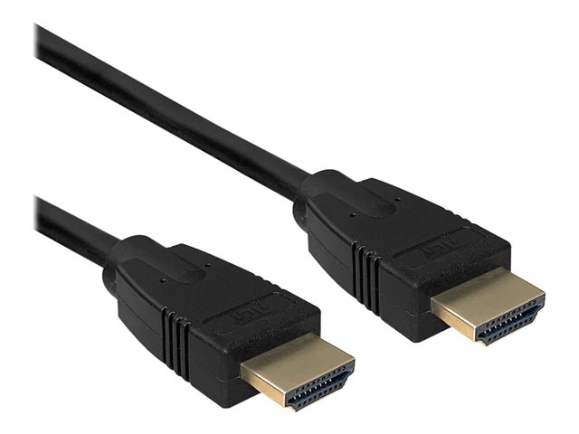 Ultra High Speed - HDMI-kabel - HDMI male naar HDMI male - 1.5 m - beschermd - zwart - gevormd, 4K ondersteuning, ondersteunt 8K UHD (7680 x 4320)