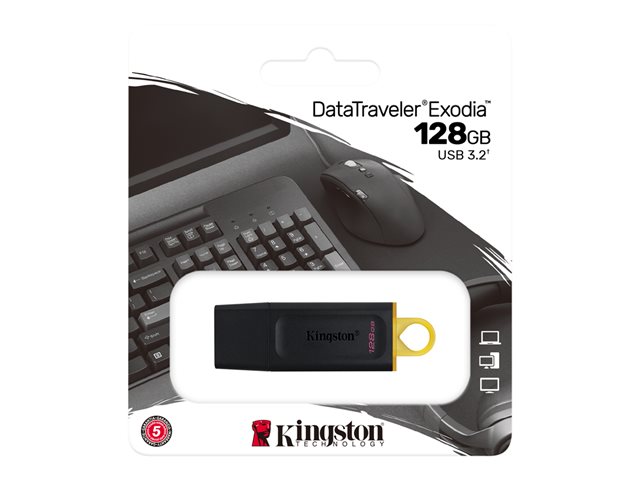 Kingston DataTraveler Exodia - USB flash drive - 128 GB - USB 3.2 Gen 1