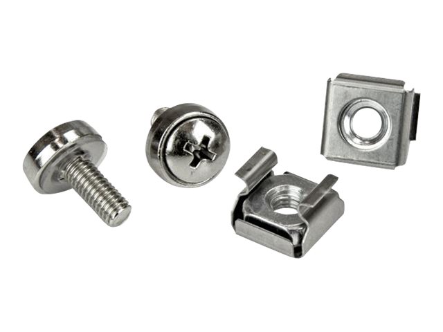 StarTech.com M5 Mounting Screws and Cage Nuts for Server Rack Cabinet - Pack of 100 Server Rack Screws (CABSCREWM52) - Rack screws and nuts (pack of 100) - for P/N: RACK-18U-20-WALL-OA, RACK-21U-20-WALL-OA, RACK-24U-20-WALL-OA, SHELF-2U-20-CENTER-V