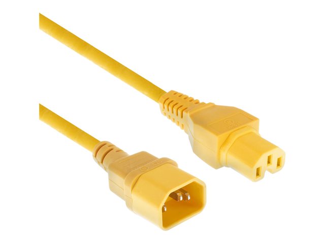 POWERCORD C14-C15 YL 0.60M. 1 stk
