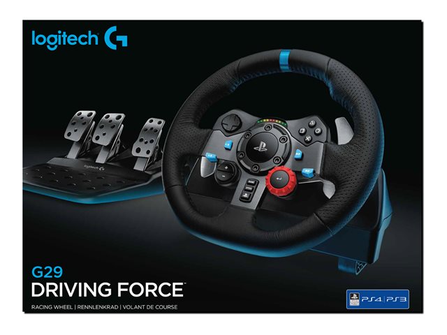 Logitech G29 Driving Force - Wheel and pedals set - wired - for Sony PlayStation 3, Sony PlayStation 4