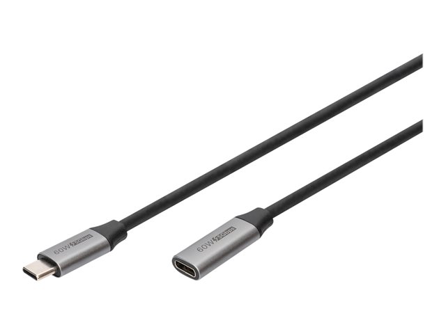 USB-C/m to USB-C/F PD60W Gen1 USB3 Cable