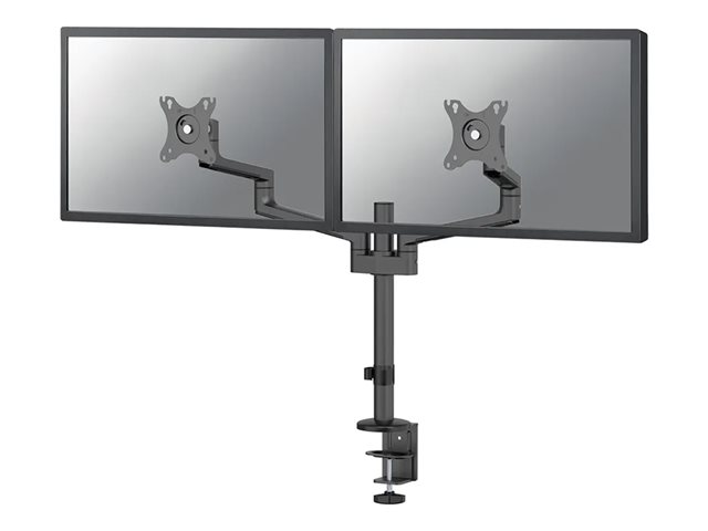 Neomounts DS60-425BL2 - Mounting kit (articulating arm) - full-motion - for 2 monitors - steel - black - screen size: 17\"-27\" - desk-mountable