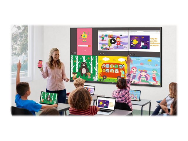 LG 65TR3PJ-B - 65\" diagonale klasse TR3PJ Series led-achtergrondverlichting lcd-scherm - interactieve digitale borden - met aanraakscherm (meerdere vingers) - webOS - 4K UHD (2160p) 3840 x 2160 - Direct LED - zwart