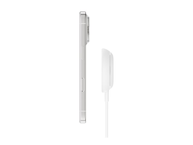 UltraCharge 25w Qi2 Pad with kickstand, White, Non PSU