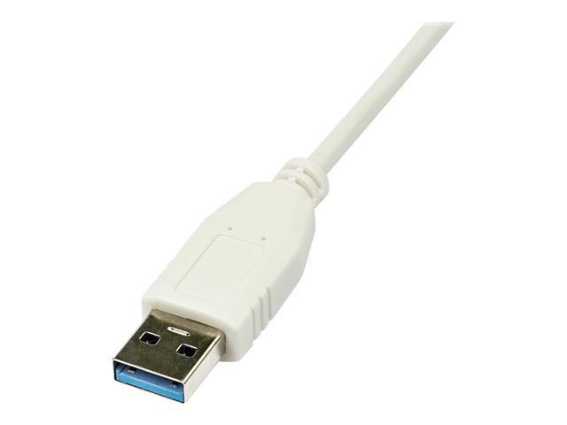 StarTech.com USB 3.0 to Gigabit Ethernet Network Adapter - 10/100/1000 NIC - USB to RJ45 LAN Adapter for PC Laptop or MacBook (USB31000SW) - Network adapter - USB 3.0 - Gigabit Ethernet - white