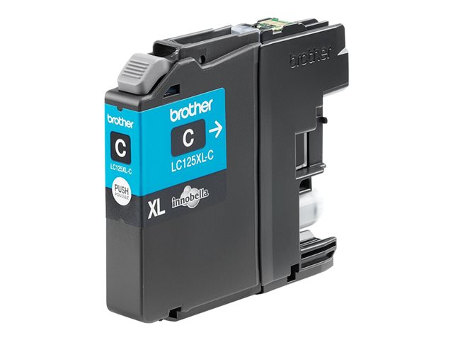 Brother LC125XLC - Super High Yield - cyan - original - ink cartridge - for Brother DCP-J4110, MFC-J4410, J4510, J4610, J4710, J6520, J6720, J6920