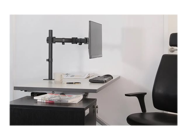 Neomounts NM-D135 - Mounting kit - full-motion - for LCD display - black - screen size: 10\"-30\" - clamp mountable, grommet, desk-mountable