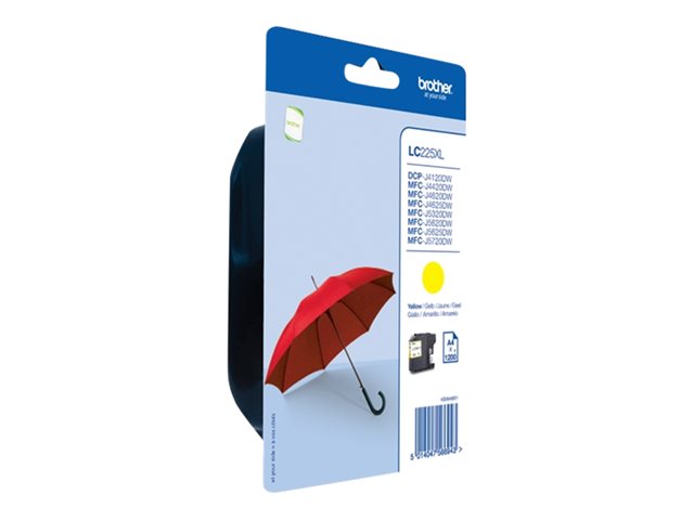 Brother LC225XLY - Yellow - original - ink cartridge - for Brother DCP-J4120, MFC-J4420, J4620, J5320, J5620, J5625, J5720, Business Smart MFC-J4420
