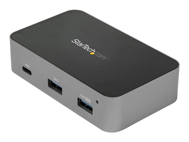 StarTech.com 3 Port USB C 3.1 Gen 2 Hub with Ethernet Adapter, 10Gbps USB Type C to 2x USB-A & 1x USB-C Ports, USB Hub w/ BC 1.2 Phone Fast Charging, Superspeed 10Gbps USB C Hub with GbE - Windows/macOS/Linux - Hub - 1 x USB-C + 2 x USB 3.1 + 1 x 10/100/1000 - desktop - AC 110/240 V - for P/N: PEXUSB321C
