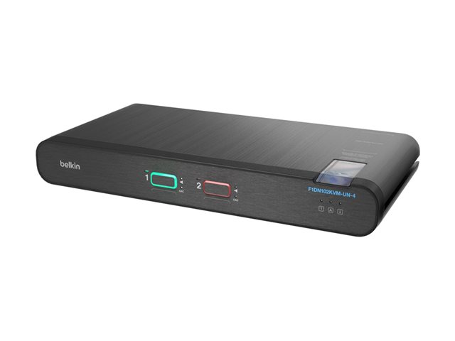 Belkin Universal Secure - 2nd Generation - KVM / audio switch - 2 x KVM / audio - 1 local user - desktop - TAA Compliant