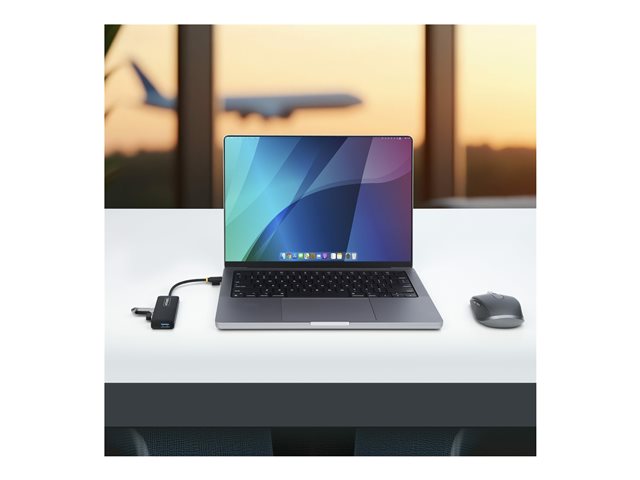 4-Port USB Hub, USB-C to 4x USB-A, 5Gbps