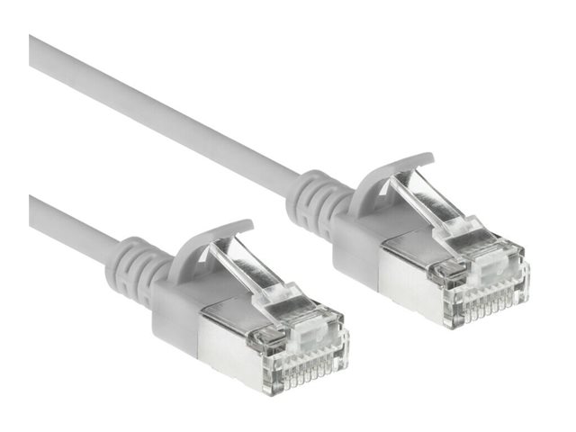 CAT6A S/FTP SLIMLINE GY 0.50M. 1 stk