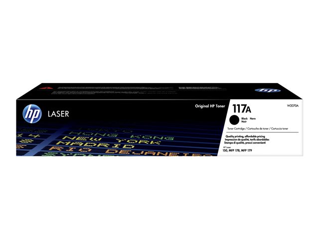 HP 117A - Black - original - toner cartridge (W2070A) - for Color Laser 150a, 150nw, MFP 178nw, MFP 178nwg, MFP 179fnw, MFP 179fwg