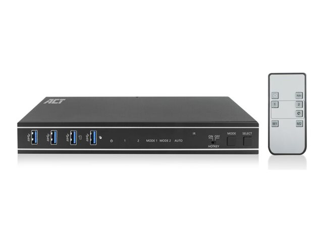 2-Port Dual HDMI 4K@60Hz KVM switch USB