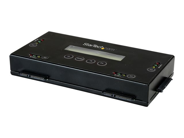 StarTech.com 4 Bay SSD/HDD Hard Drive Eraser, 2.5\" & 3.5\" SATA, Hostless Standalone Secure Erase External Disk Sanitizer, 9 Erase Modes, RS232 Printer Port, NIST/DOD & TAA Compliant - Built-in LCD Display (SATERASER4) - Hard drive eraser - 2.5\" / 3.5\" - SATA 6Gb/s - AC 100-240 V - black