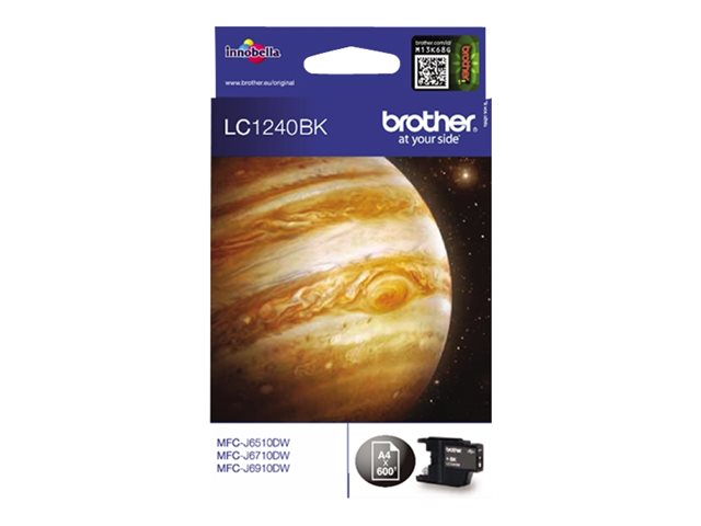 Brother LC1240BK - Black - original - ink cartridge - for Brother DCP-J525, J725, J925, MFC-J430, J5910, J625, J6510, J6710, J6910, J825