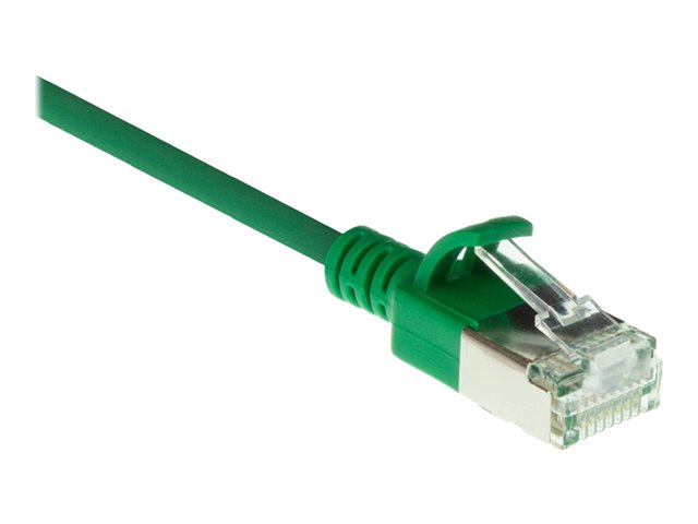 CAT6A U/FTP SLIMLINE GN 1.50M. 1 stk