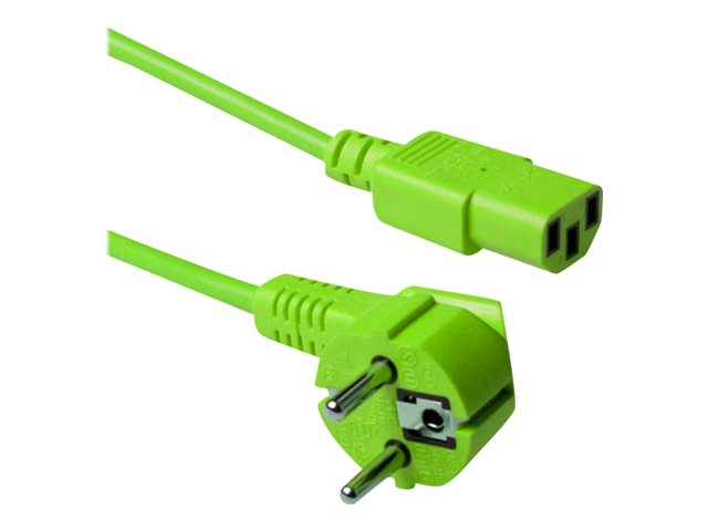 PWRCORD CEE7/7 ANG-C13 GN 5.0M. 1 stk