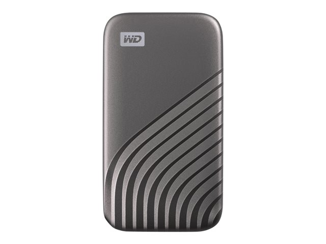 WD My Passport SSD WDBAGF0010BGY - SSD - encrypted - 1 TB - external (portable) - USB 3.2 Gen 2 (USB-C connector) - 256-bit AES - space grey